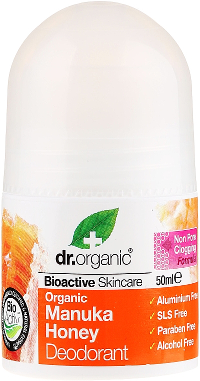 Deo Roll-on mit Manuka-Honig - Dr. Organic Bioactive Skincare Manuka Honey Deodorant — Bild N1