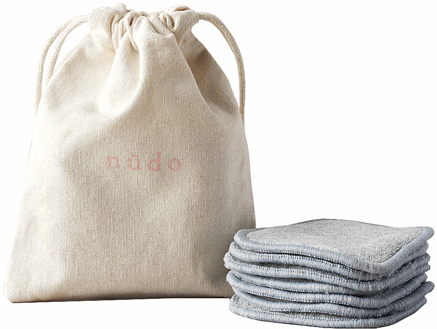 Körperpflegeset - Nudo Nature Made Skin Essentials (Badeschwamm 1St. + Gesichtsschwamm 1St. + Tasche 1St. + Pads 7St.) — Bild N2
