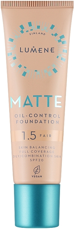Mattifying Foundation - Lumene Matte Oil-Control Foundation SPF20  — Bild N1