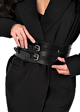 Gürtel aus Öko-Leder Play Grey schwarz - MAKEUP Women’s PU Leather Belt (1 St.)  — Bild N3