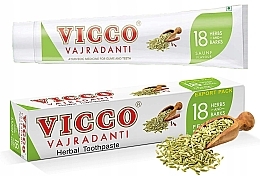 Ayurvedische Zahnpasta mit Fenchel - Vicco Vajradanti Fennel Herbal Toothpaste  — Bild N1