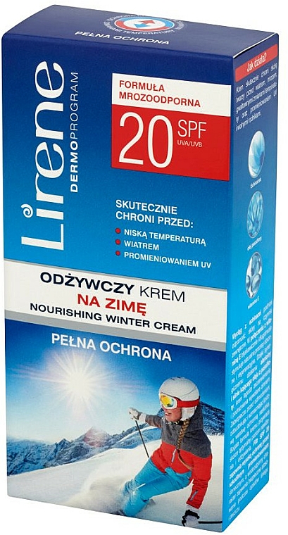 Winter-Gesichtsschutzcreme SPF 20 - Lirene Full protection Active Cream for Winter SPF 20 — Bild N2