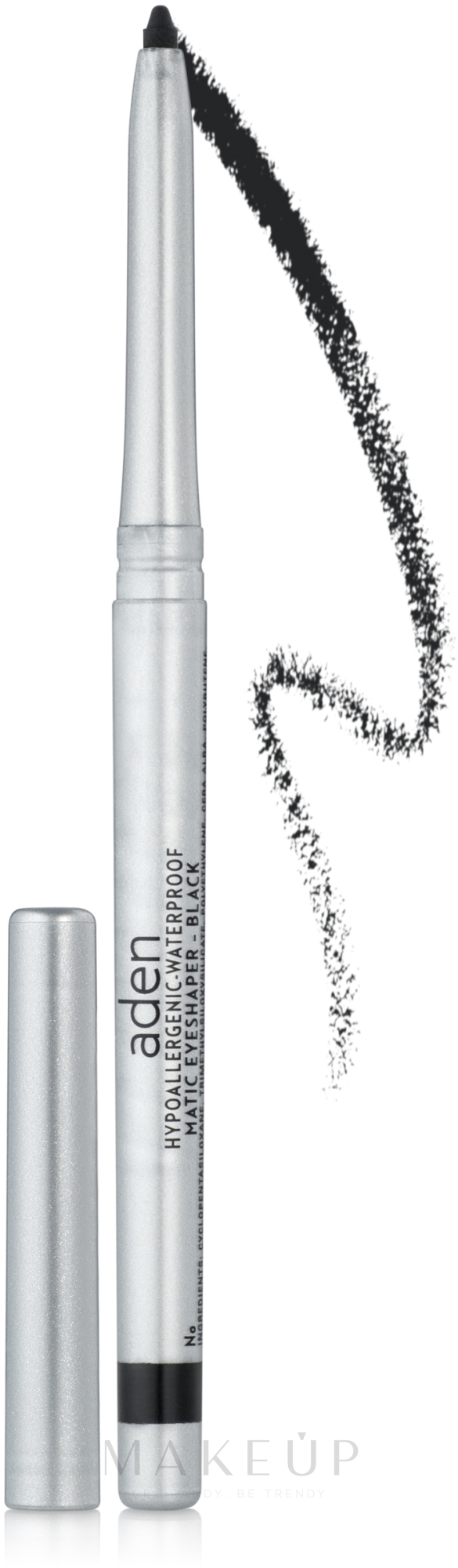 Automatischer Kajalstift - Aden Cosmetics Eyeliner Pencil — Bild 01 - Black