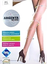 Strumpfhose für Damen Argenta mit Silberionen 15 Den golden - Knittex — Bild N1