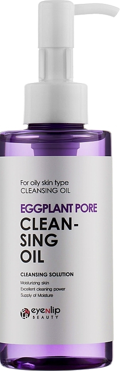 Feuchtigkeitsspendendes und reinigendes hydrophiles Gesichtsöl für fettige Haut mit Auberginenextrakt - Eyenlip Eggplant Pore Cleansing Oil — Bild N1