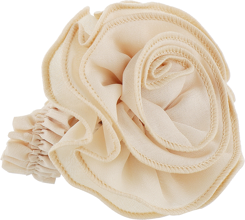 Scrunchie-Haargummi P0918-10 7 cm d-5,5 cm beige - Akcent — Bild N1