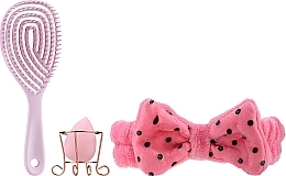 Düfte, Parfümerie und Kosmetik Geschenkset - Donegal Pink (Bürste + Haarband + Schwamm) 