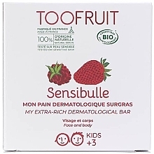 Düfte, Parfümerie und Kosmetik Kinderseife für Gesicht und Körper Himbeere & Erdbeere - TOOFRUIT Sensitive Raspberry Strawberry Soap
