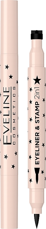 Eyeliner mit Stempel - Eveline Cosmetics Eyeliner & Stamp 2in1 — Bild N1