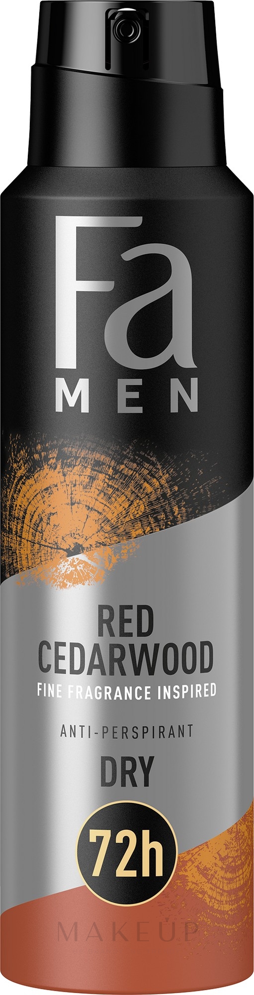 Deospray Antitranspirant Rotes Zedernholz - Fa Men Red Cedarwood Anti-Perspirant 72H — Bild 150 ml