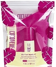 Düfte, Parfümerie und Kosmetik Körperpflegeset - Coco & Eve Self Tan Travel Kit Medium (Bronzing-Schaum 50ml + Selbstbräunungshandschuh) 