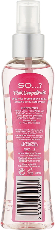 Körperspray - So…? Pink Grapefruit Body Mist — Bild N4