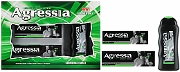 Männerpflegeset - Agressia Fresh (Rasiercreme 100ml + After Shave Balsam 75ml + Shampoo 250ml) — Bild N1