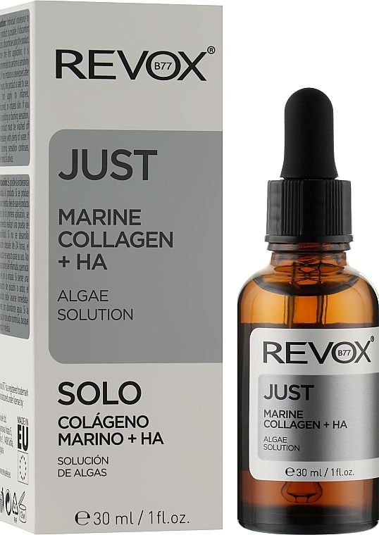 Gesichts- und Halsserum mit Meereskollagen - Revox Just Marine Collagen + HA Algae Solution — Bild N2
