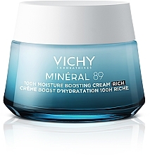 Reichhaltige feuchtigkeitsspendende Gesichtscreme - Vichy Mineral 89 Rich 72H Moisture Boosting Cream — Bild N1