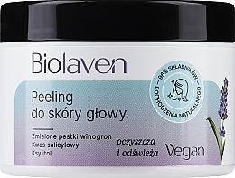 Erfrischendes und reinigendes Kopfhautpeeling mit Weintrauben- und Lavendelöl - Biolaven Organic Hair Peeling — Bild N1