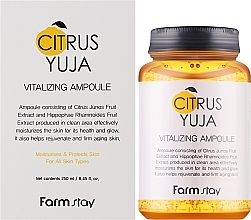 Ampullen-Gesichtsserum mit Yuzu-Extrakt - FarmStay Citrus Yuja Vitalizing Ampoule — Bild N2