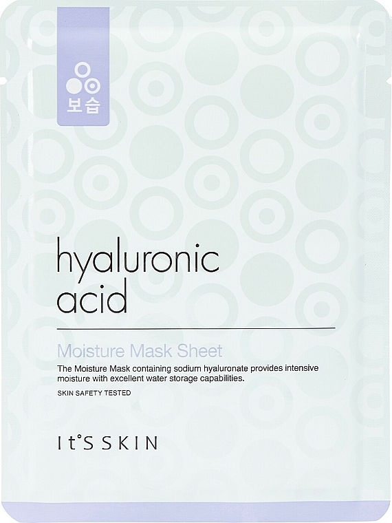 Feuchtigkeitsspendende Tuchmaske mit Hyaluronsäure - It's Skin Hyaluronic Acid Moisture Mask Sheet — Bild N1