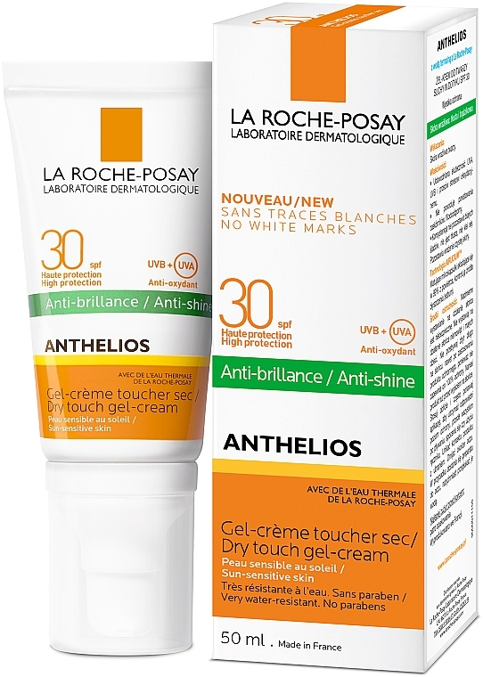 Mattierende Gesichtsgel-Creme für empfindliche Haut SPF 30 - La Roche-Posay Anthelios XL Gel-Cream SPF30 — Bild N2