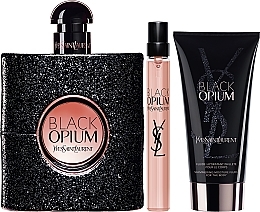 Düfte, Parfümerie und Kosmetik Yves Saint Laurent Black Opium - Duftset (Eau /90 ml + Eau /10 ml + Körperlotion /50 ml)