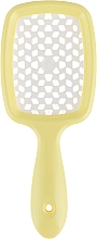 Haarbürste gelb-weiß - Janeke Superbrush Small — Bild N2
