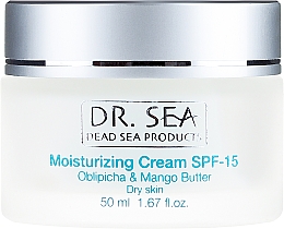 Feuchtigkeitsspendende Gesichtscreme für trockene Haut SPF 15 - Dr. Sea Moisturizing Cream SPF 15 — Bild N2