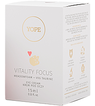 Augencreme - Yope Vitality Focus Meadow Foam + Veg Taurine Eye Cream — Bild N2