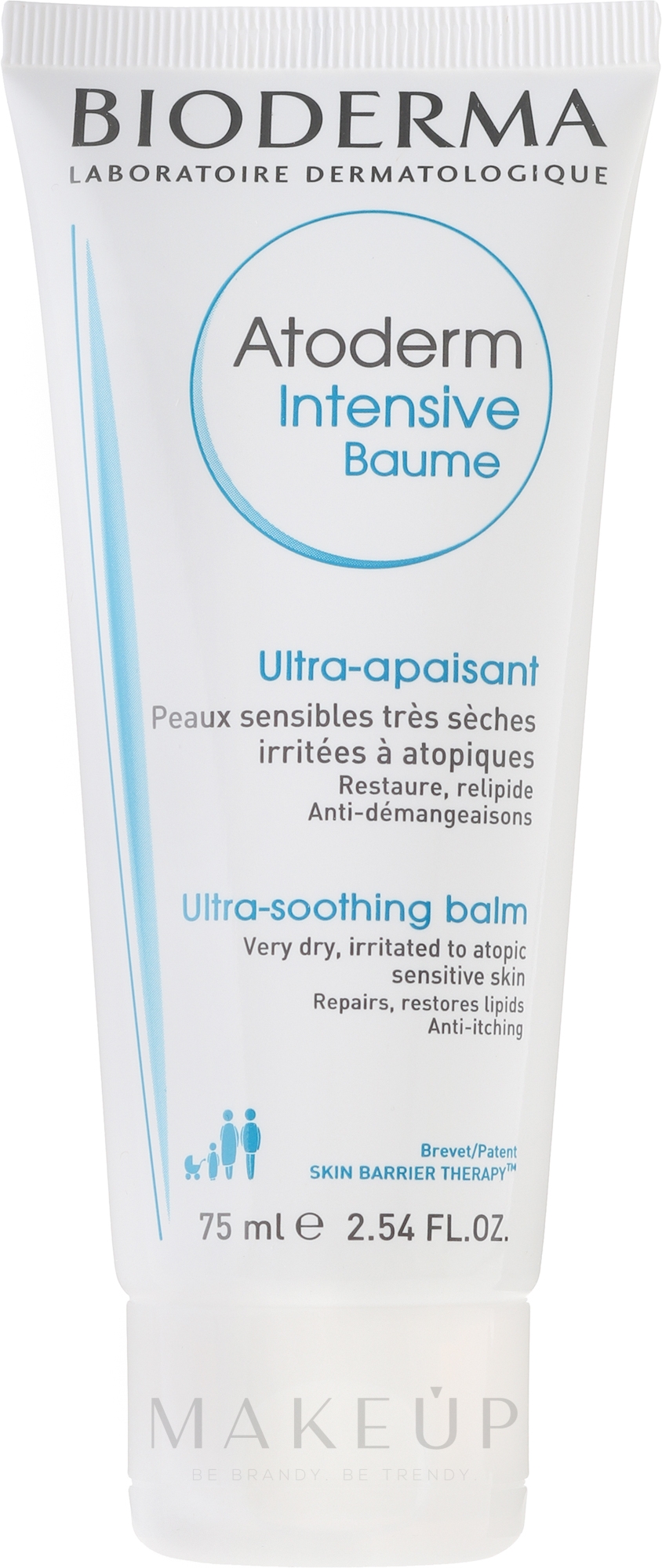 Intensiv beruhigende Gesichtspflege für sehr trockene, irritierte oder atopische Haut und bei Neurodermitis - Bioderma Atoderm Intensive Baume — Bild 75 ml