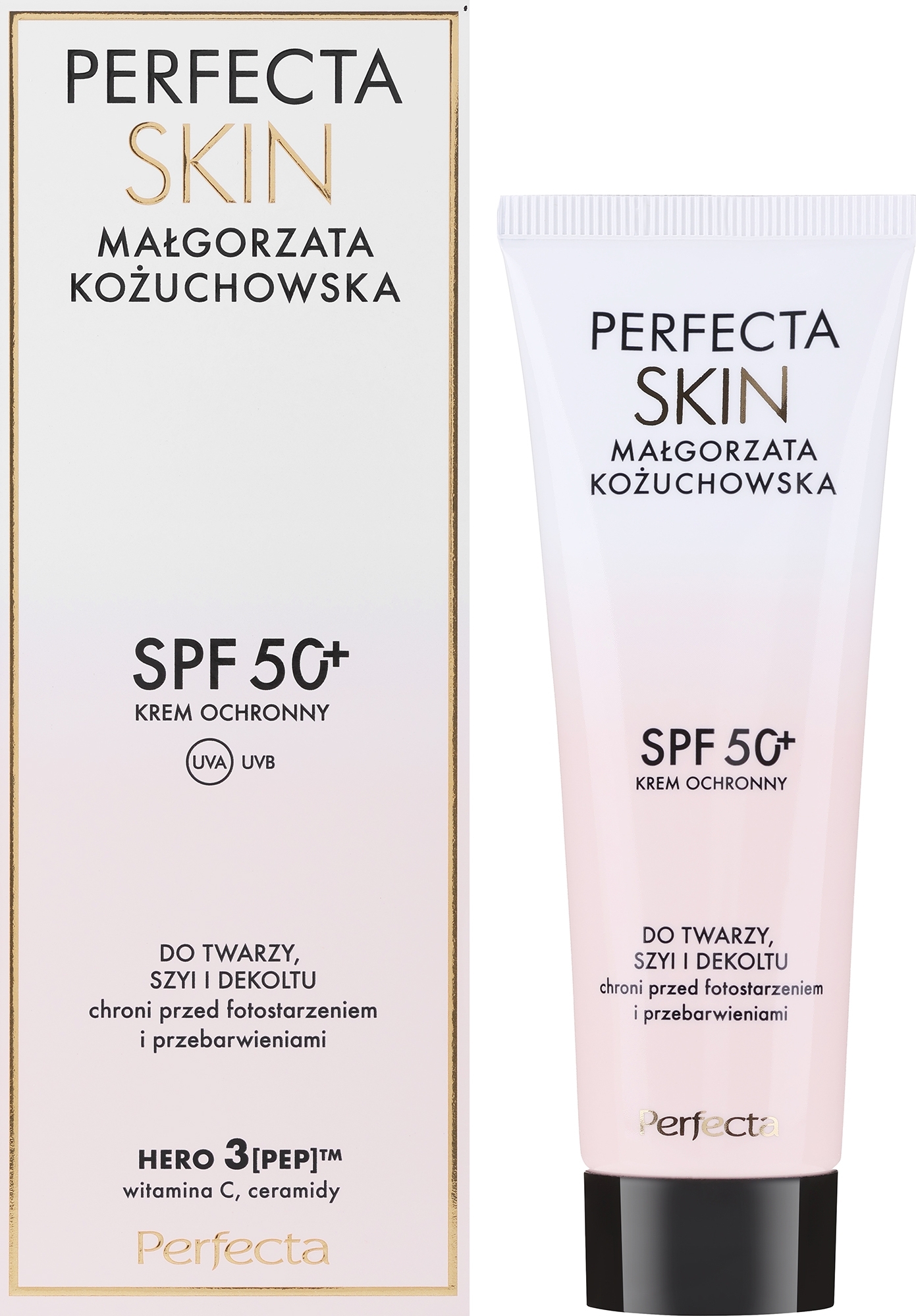 Schutzcreme für Gesicht, Hals und Dekolleté SPF50+ - Perfecta Skin — Bild 40 ml