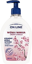 Flüssigseife Kirsche & Vanille mit Spender - On Line Cherry&Vanilla Soap — Bild N1