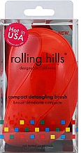 Düfte, Parfümerie und Kosmetik Kompakte Haarbürste rot - Rolling Hills Compact Detangling Brush Red
