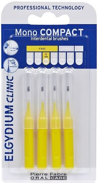 Interdentalbürste gelb 4 St. - Elgydium Clinic Brushes Mono Compact Yellow 1.0mm — Bild N1