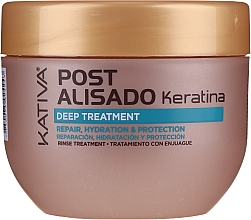 Haarpflegeset - Kativa Straightening Post Treatment Keratin (Shampoo 250ml + Conditioner 250ml + Haarbehandlung 250ml) — Bild N4