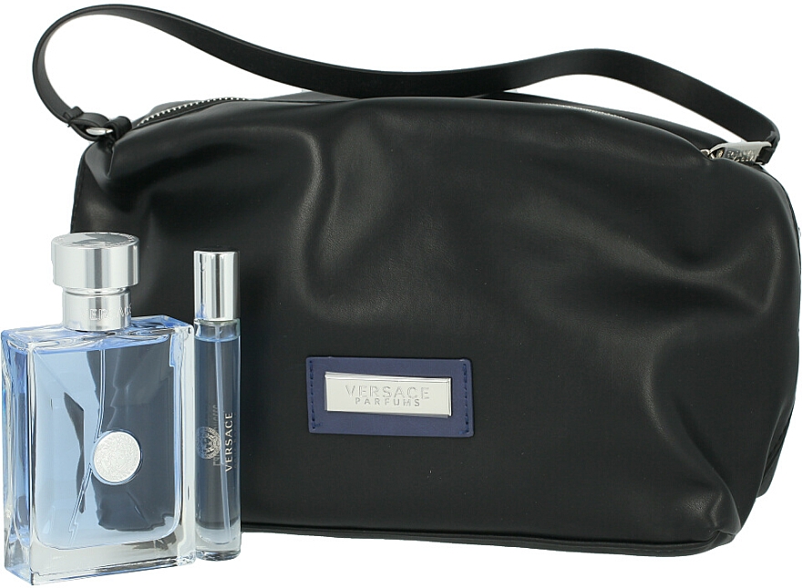 Versace Pour Homme - Duftset (Eau de Toilette 100ml + Eau de Toilette Mini 10ml + Kosmetiktasche) — Bild N2