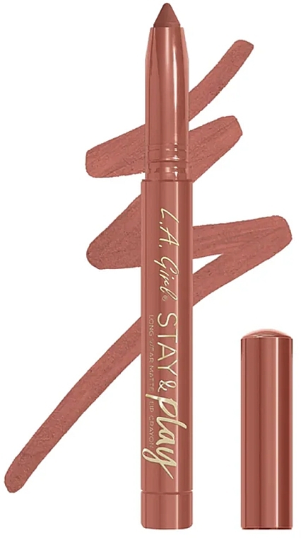 Matter Lippenstift - L.A. Girl Stay & Play Long Wear Matte Lip Crayon — Bild N2