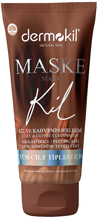 Straffende Tonerde-Kaffee-Maske für das Gesicht - Dermokil Firming Facial Clay Mask — Bild N1