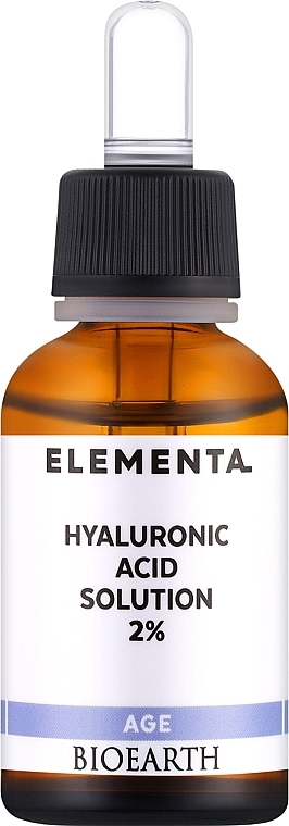 Serum Hyaluronsäure 2 % - Bioearth Elementa AGE Hyaluronic Acid 2%  — Bild N1