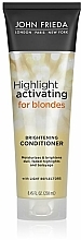 Düfte, Parfümerie und Kosmetik Feuchtigkeitsspendende Haarspülung für blonde Haare - John Frieda Sheer Blonde Highlight Activating Moisturising Conditioner