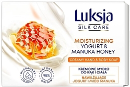 Düfte, Parfümerie und Kosmetik Cremeseife mit Joghurt und Manukahonig - Luksja Silk Care Moisturizing Yogurt & Manuka Honey Creamy Hand & Body Soap