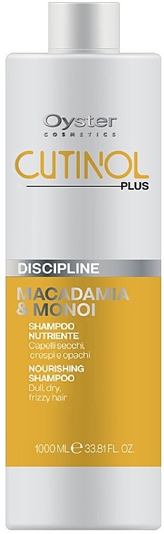Shampoo für widerspenstiges Haar - Oyster Cutinol Plus Macadamia & Monoi Oil Discipline Shampoo — Bild N2