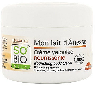 Nährende Körpercreme mit Eselsmilch - So'Bio Etic Nourishing Body Cream — Bild N1