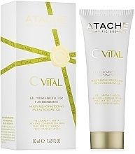 Feuchtigkeitsspendendes und schützendes Gel mit Antioxidantien für Misch- und fettige Haut - Atache C Vital Cream-Gel Oily & Combination Skin — Bild N1