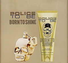 Duftset (Eau de Toilette 75ml + Shampoo 100ml)  - Police To Be Born To Shine For Men  — Bild N3