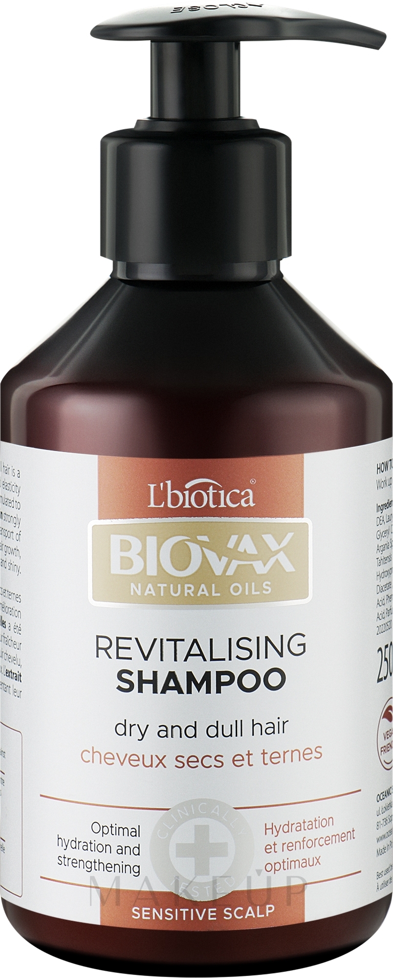Haarshampoo Natürliche Öle - Biovax Intensive Regeneration Shampoo — Bild 200 ml