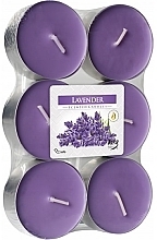Düfte, Parfümerie und Kosmetik Teekerzen-Set Lavendel - Bispol Lavander Maxi Scented Candles