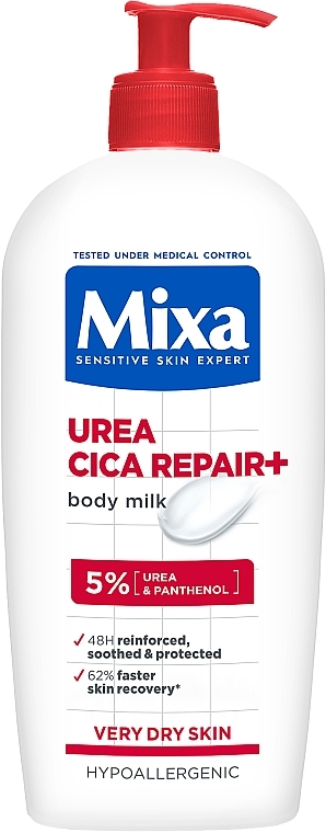 Milch mit Urea für sehr trockene Haut - Mixa Urea Cica Repair+  — Bild N1