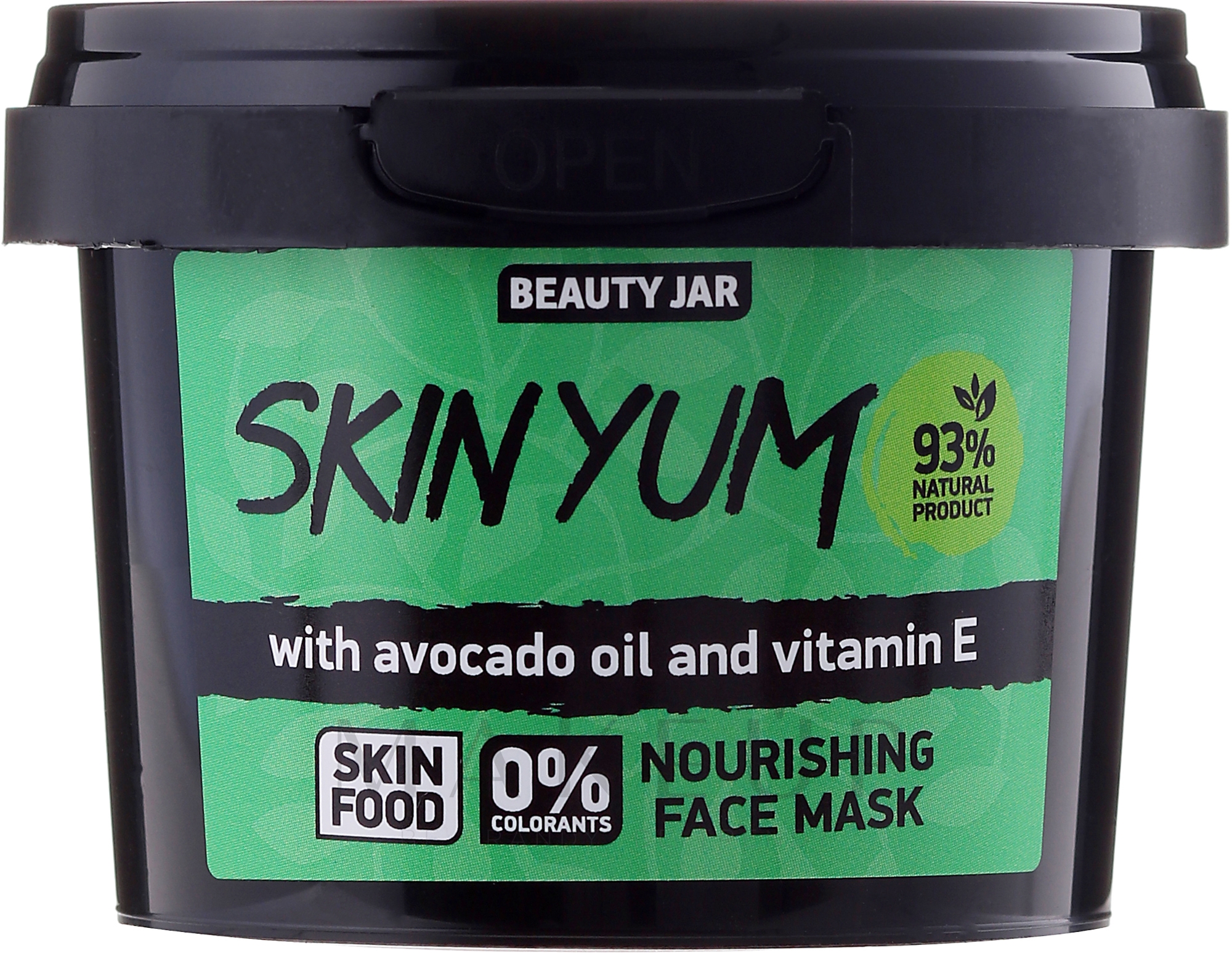 Nährende Gesichtsmaske mit Avocadoöl und Vitamin E - Beauty Jar Skin Yum Nourishing Face Mask — Bild 100 g