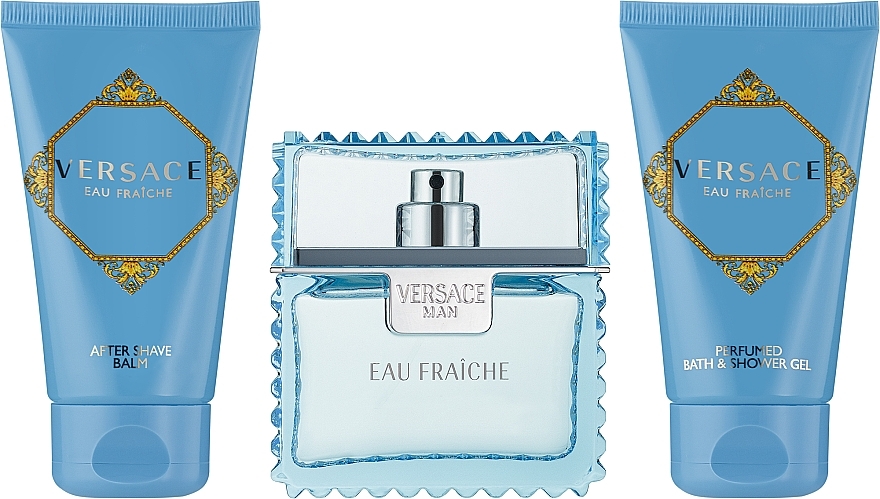Versace Man Eau Fraiche - Duftset (Eau de Toilette 50ml + Duschgel 50ml + After Shave Balsam 50ml) — Bild N3