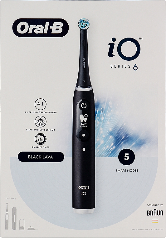 Elektrische Zahnbürste schwarz - Oral-B iO Series 6  — Bild N1