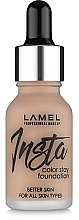 Düfte, Parfümerie und Kosmetik Flüssige Foundation für alle Hauttypen - Lamel Professional Foundation Insta Color Stay 